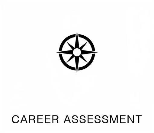 a black and white circle with a star in the middle
